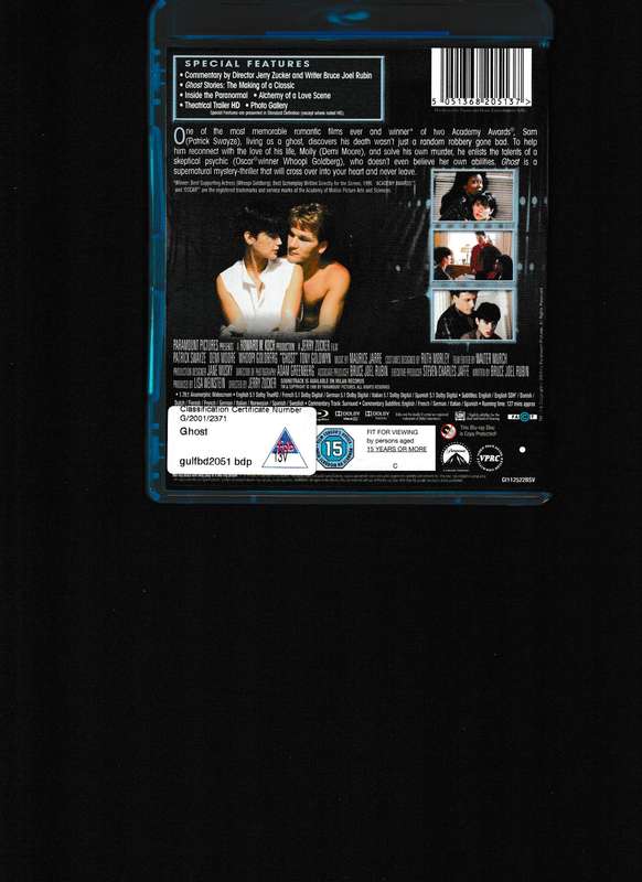GHOST BLU RAY