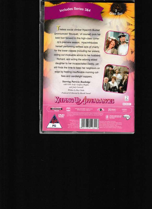 KEEPING UP APPEARANCES SERIES 3 & 4 DVD 3 DISC SET