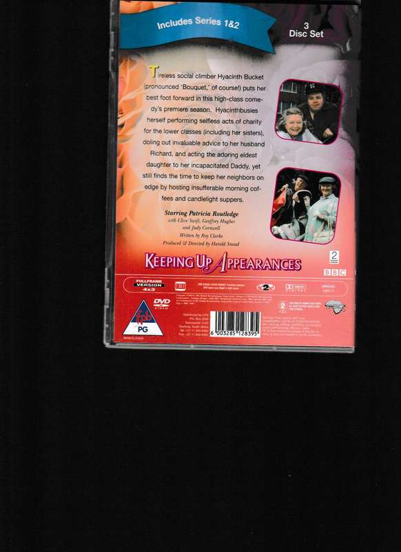 KEEPING UP APPEARANCES SERIES 1 & 2 DVD 3 DISC SET