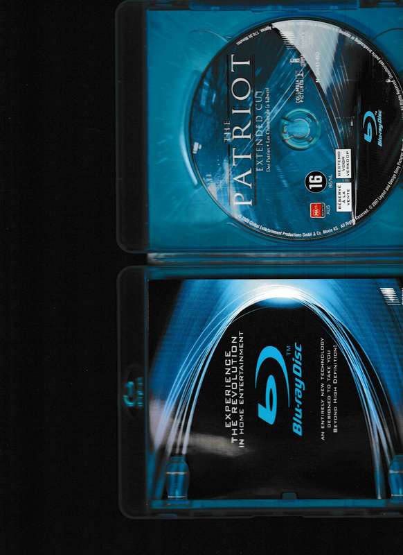 THE PATRIOT BLU RAY