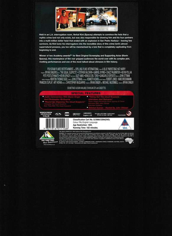 THE USUAL SUSPECTS 2 DVD SET