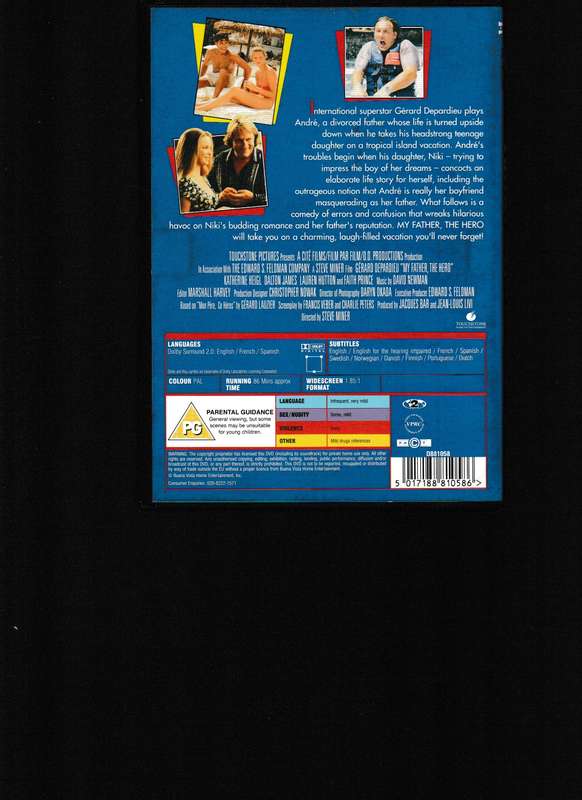 MY FATHER THE HERO DVD