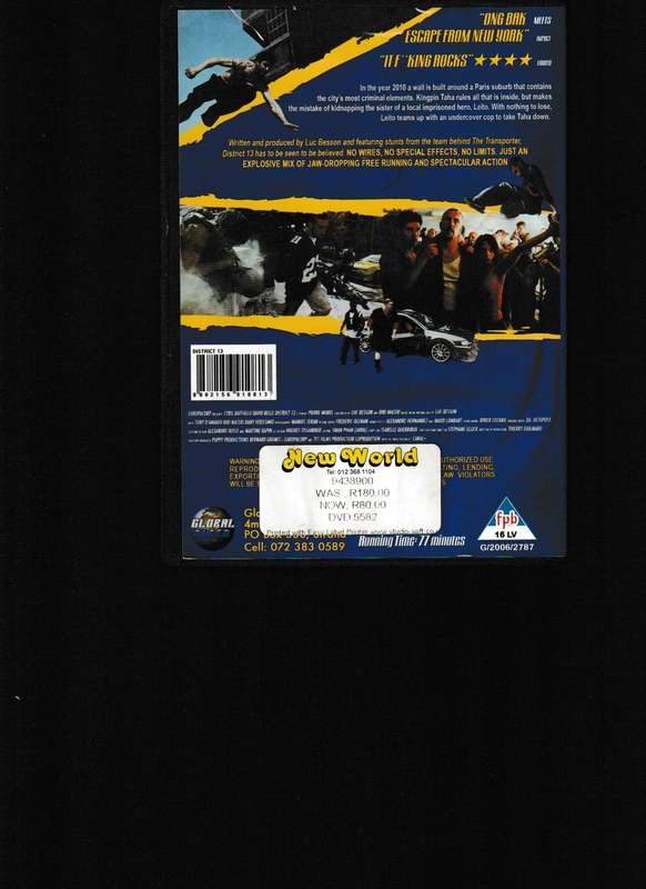 DISTRICT 13 2 SET DVD