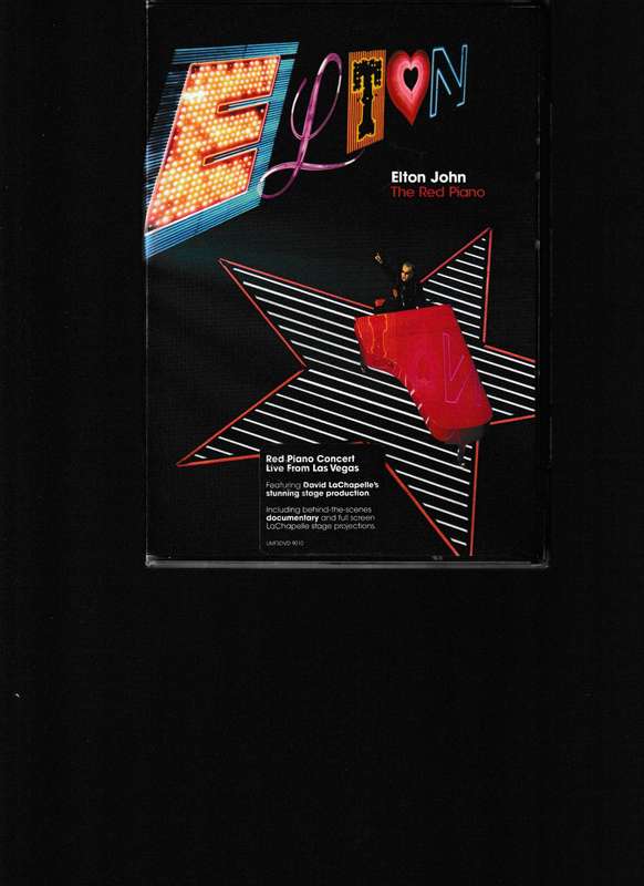 ELTON JOHN, THE RED PIANO 2 DVD SET WITH BOOKLET