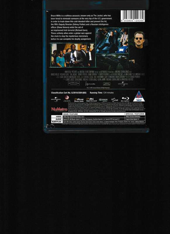 THE JACKAL BLU RAY
