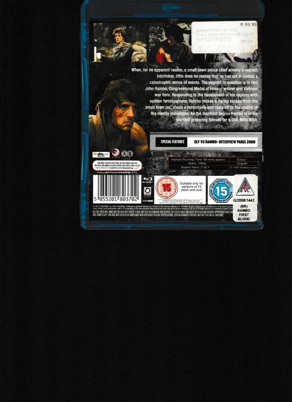 FIRST BLOOD BLU RAY