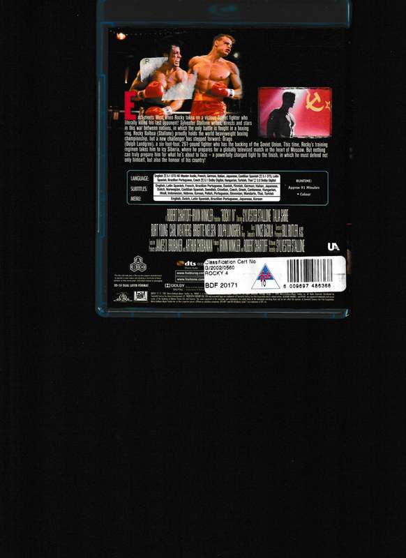 ROCKY IV BLU RAY