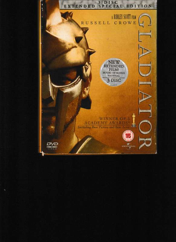 GLADIATOR 3 DVD EXTENDED SPECIAL EDITION IN SLIP CASE WITH BOOKLET