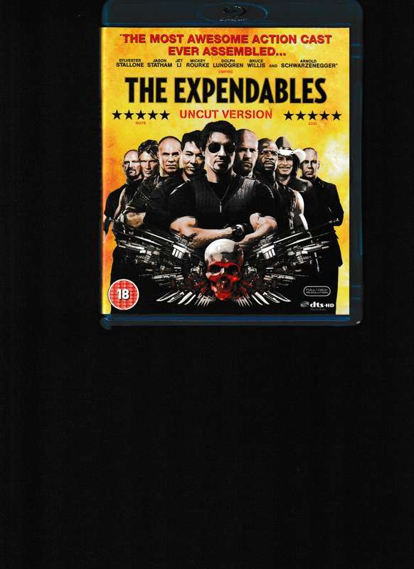 THE EXPENDABLES BLU RAY