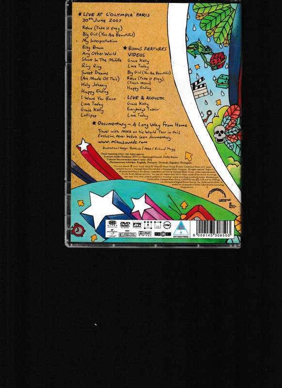 MIKA, LIVE IN CARTOON MOTION DVD