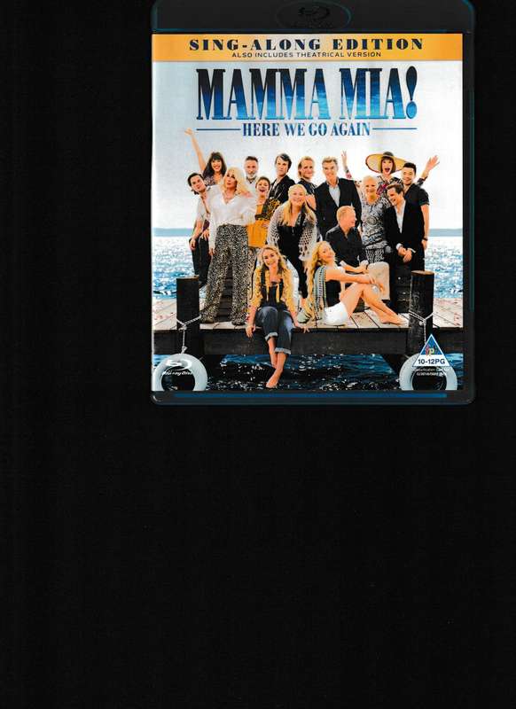 MAMA MIA HERE WE GO AGAIN BLU RAY SING ALONG EDITION