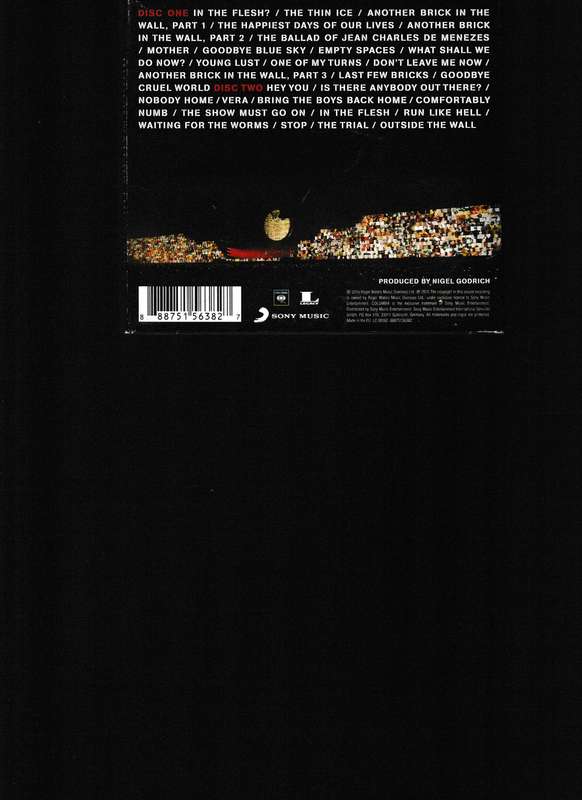 THE WALL, ROGER WATERS, DOUBLE CD PACK WITH BOOKLET