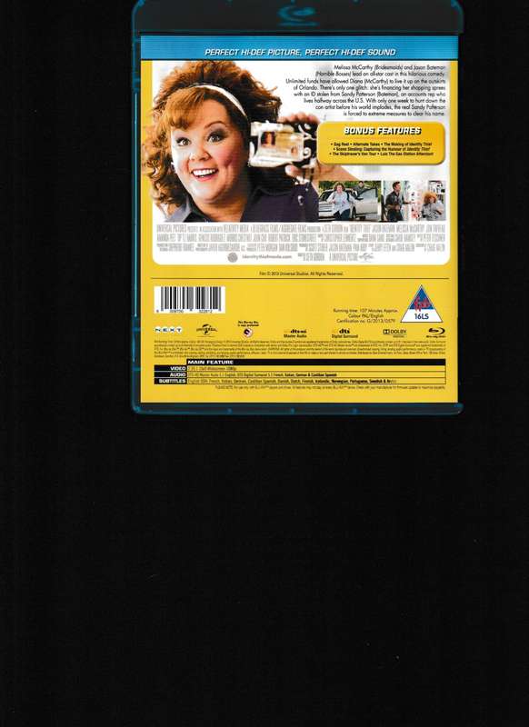 IDENTITY THEFT BLU RAY