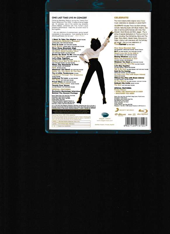 TINA TURNER, ONE LAST TIME LIVE IN CONCERT