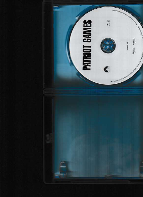 PATRIOT GAMES BLU RAY