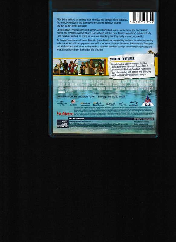 COUPLES RETREAT BLU RAY