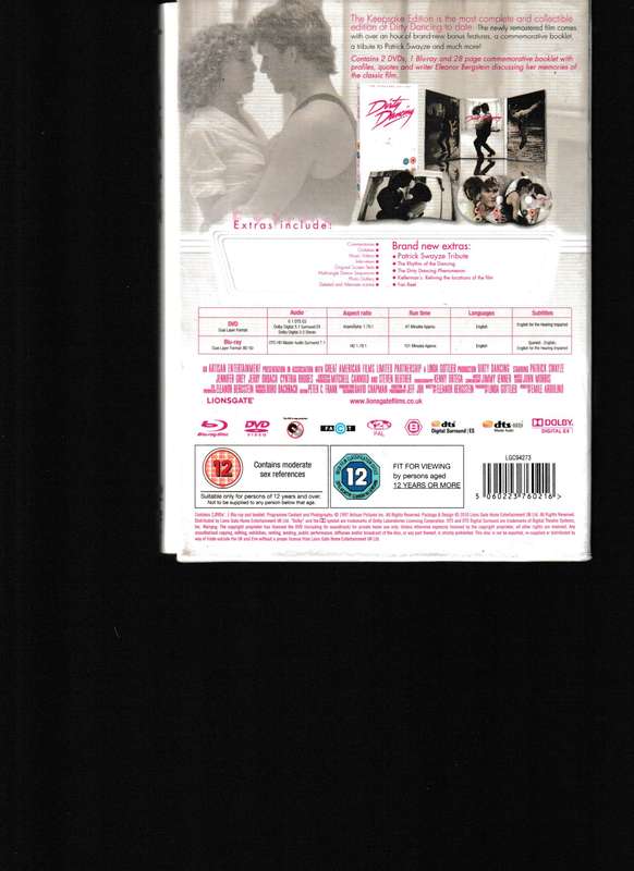 DIRTY DANCING, THE KEEPSAKE EDITION 3 DISC DVD SET WITH PHOTO ALBUM FROM MOVIE