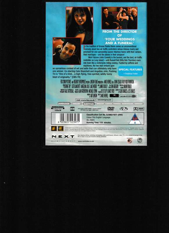 PUSHING TIN DVD