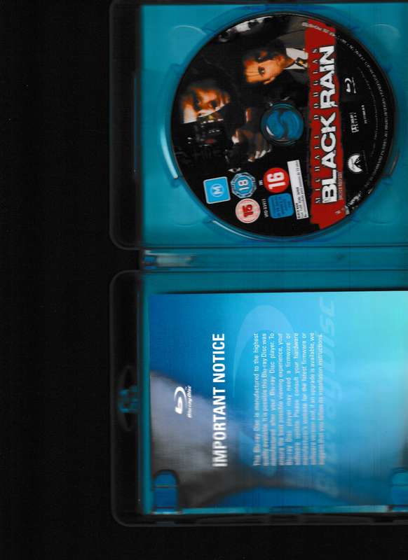 BLACK RAIN BLU RAY