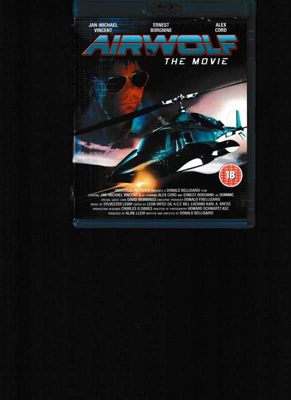 AIRWOLF, THE MOVIE BLU RAY