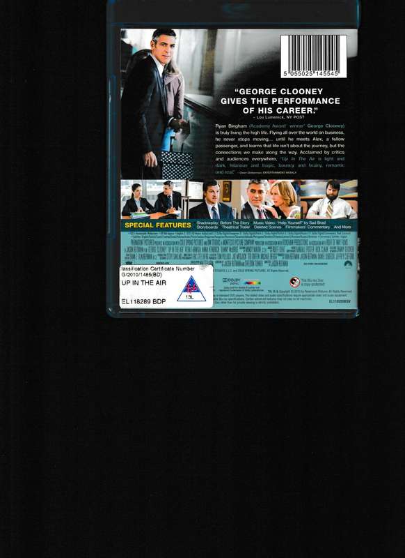 UP IN THE AIR BLU RAY