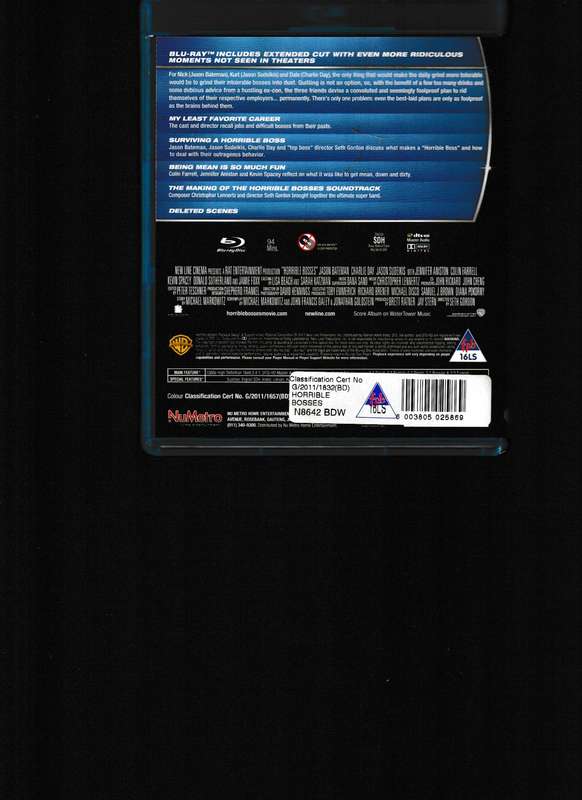 HORRIBLE BOSSES BLU RAY
