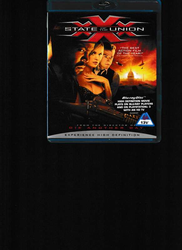XXX STATE OF THE UNION BLU RAY