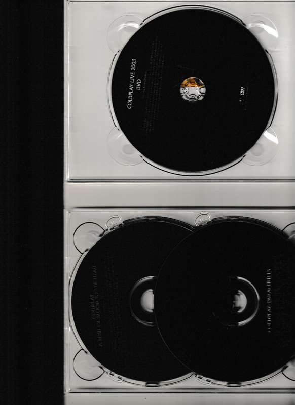 COLD PLAY 2 CD + DVD, PARACHUTES, A RUSH OF BLOOD TO THE HEAD, LIVE 2003 DVD