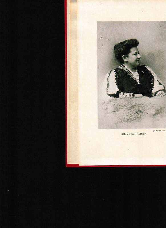 OLIVE SCHREINER HER FRIENDS AND TIMES