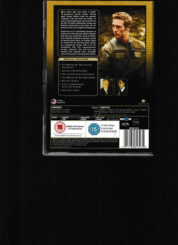 ALIAS, THE COMPLETE COLLECTION SERIES 1-5 DVD