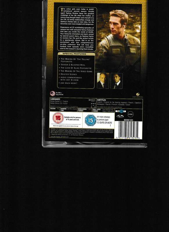 ALIAS, THE COMPLETE COLLECTION SERIES 1-5 DVD