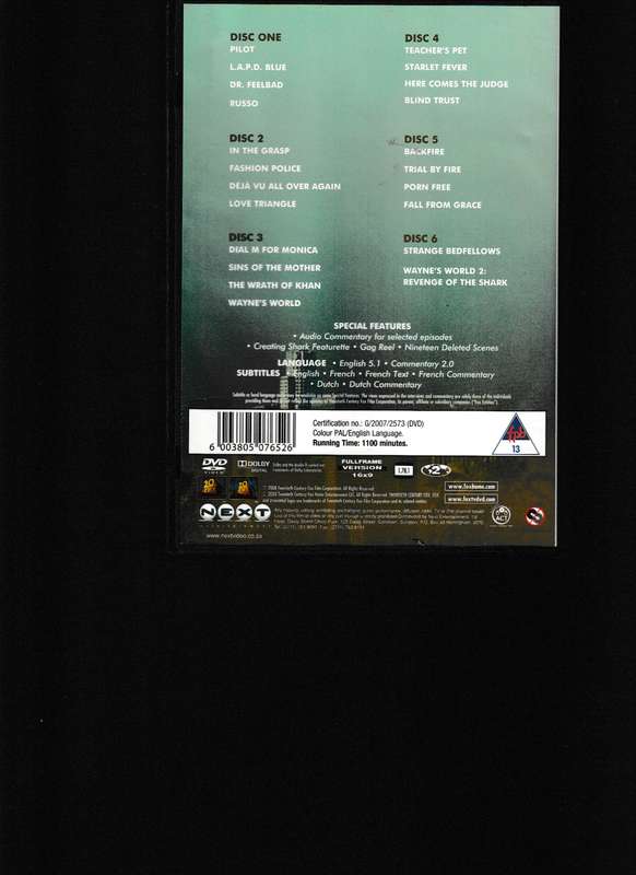 JAMES WOODS SHARKNSEASON ONE 6 DISC DVD SET