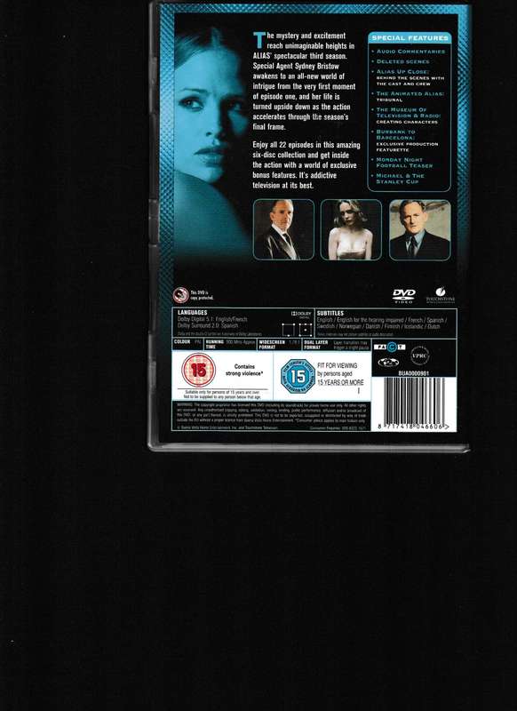 ALIAS, THE COMPLETE COLLECTION SERIES 1-5 DVD