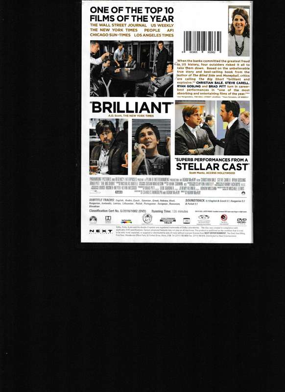 THE BIG SHORT DVD