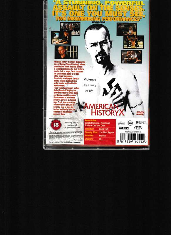 AMERICAN HISTORY X DVD