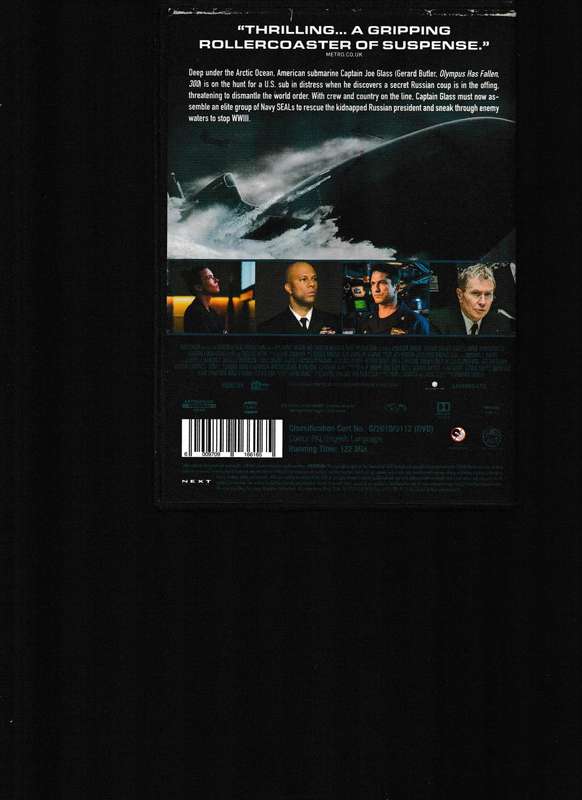 HUNTER KILLER DVD