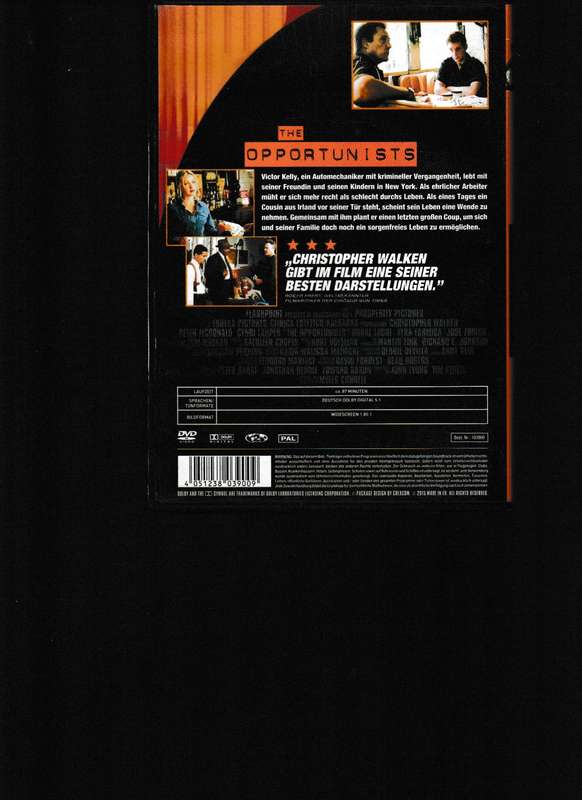 THE OPPORTUNISTS DVD