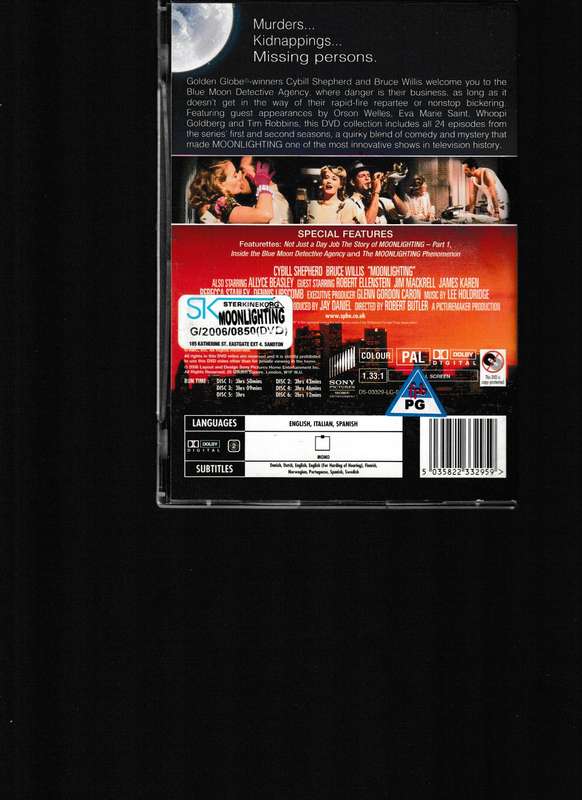 MOONLIGHTING COMPLETE SEASONS 1 & 2 DVD