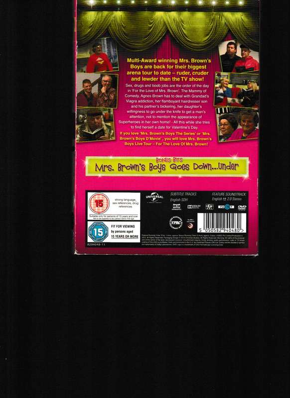 MRS. BROWN'S BOYS LIVE TOUR DVD