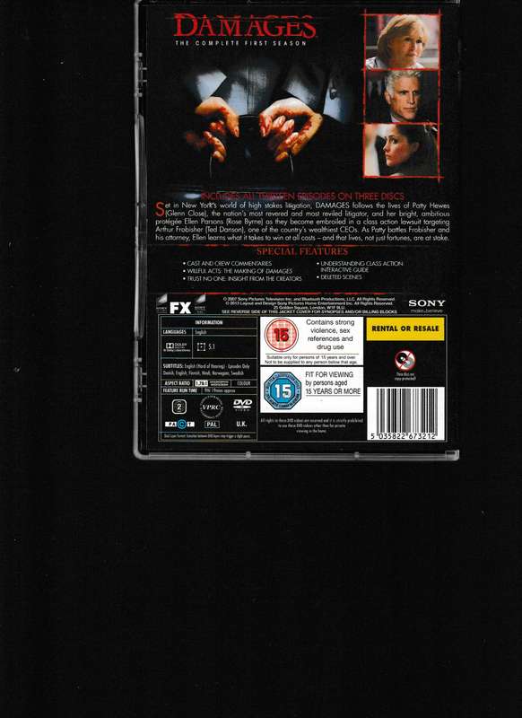 DAMAGES, THE COMPLETE SERIES, SEASONS 1-5