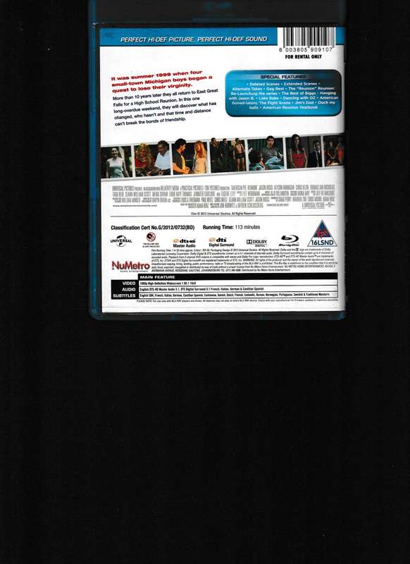 AMERICAN PIE: REUNION BLU RAY