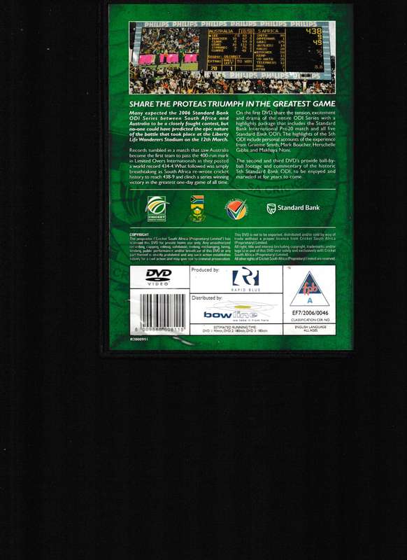 THE GREATEST ONE-DAY GAME 438 3 DVD SET