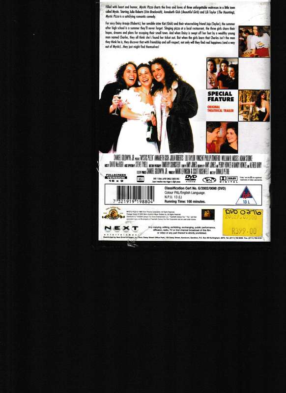 MYSTIC PIZZA DVD