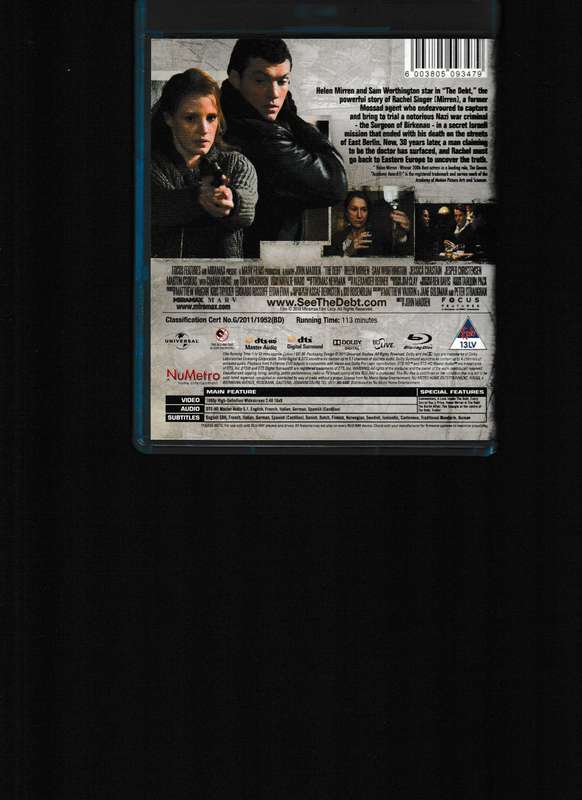THE DEBT BLU RAY