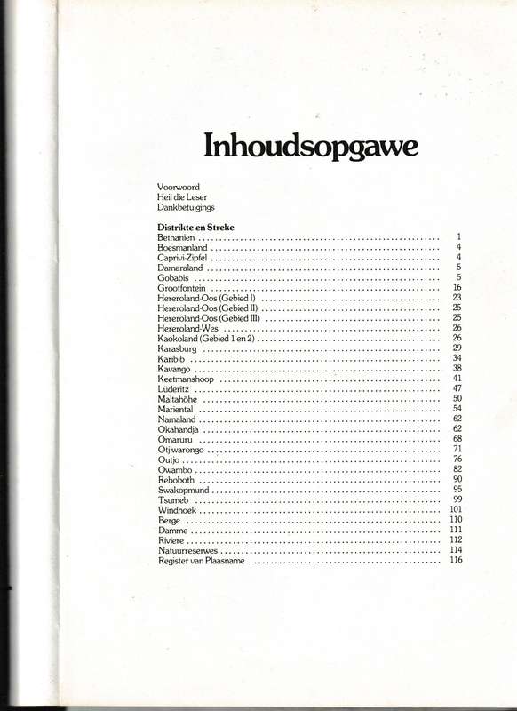 DIE ENSIKLOPEDIE VAN NAME IN SUID-WES-AFRIKA