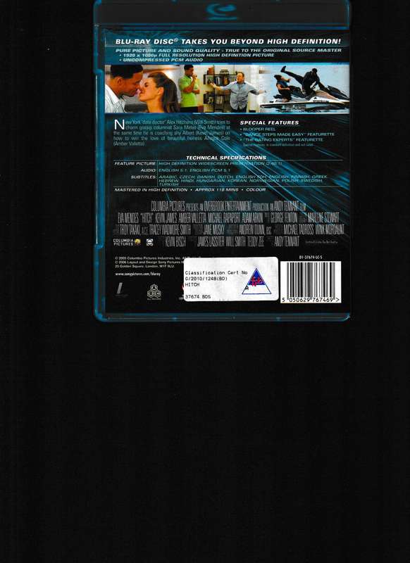 HITCH BLU RAY