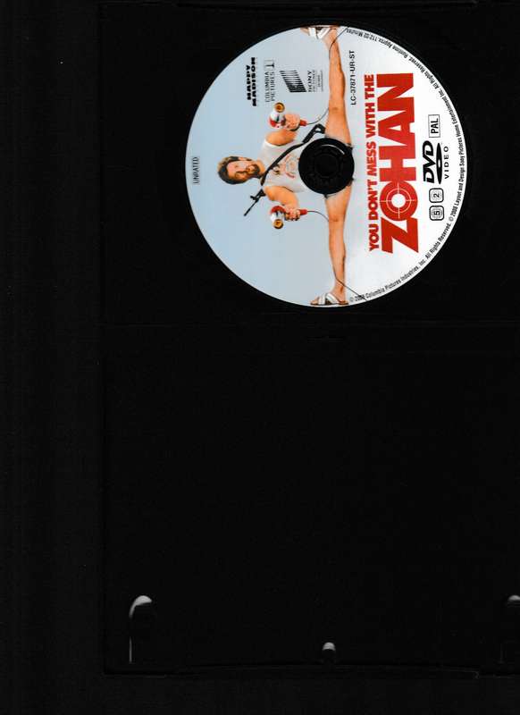 YOU DON'T MESS WITH THE ZOHAN DVD