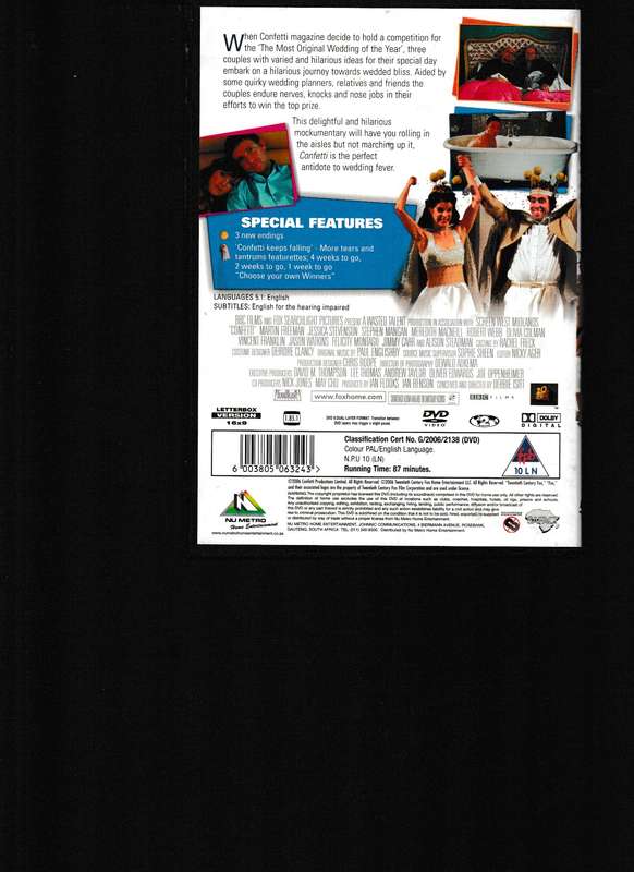CONFETTI DVD