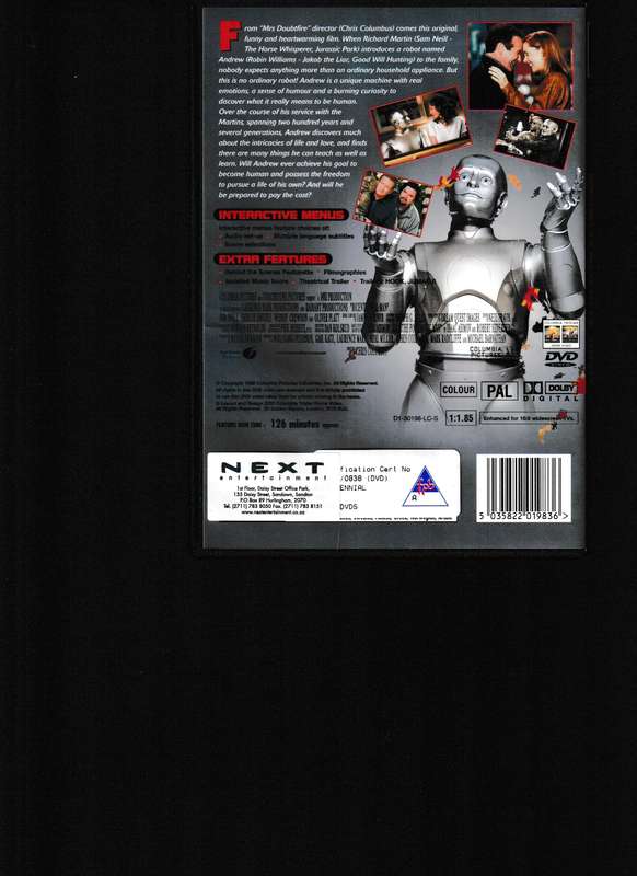 BICENTENNIAL MAN DVD