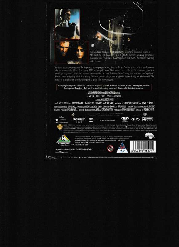 BLADE RUNNER DVD